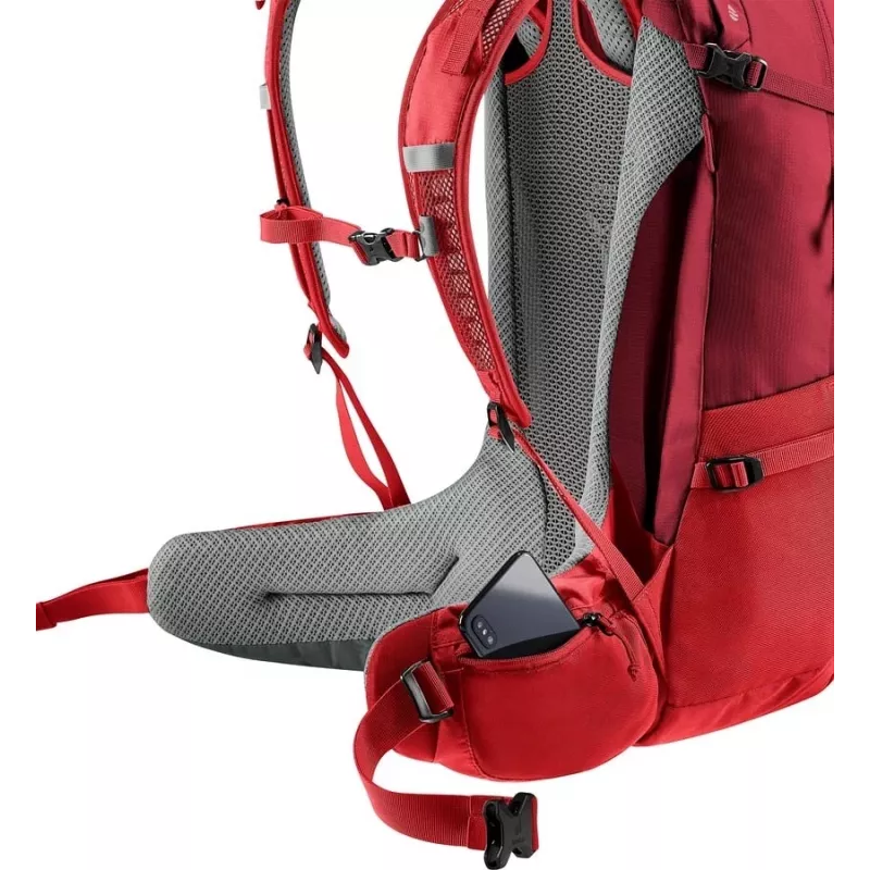 Deuter Futura 27 Sieviešu pārgājienu mugursoma Sarkana