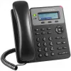 DECT telefons Grandstream GXP1610 — melns, LCD 132×48 px, austiņas (RJ-9), 1 klausule, tālruņu grāmata 500, skaļrunis