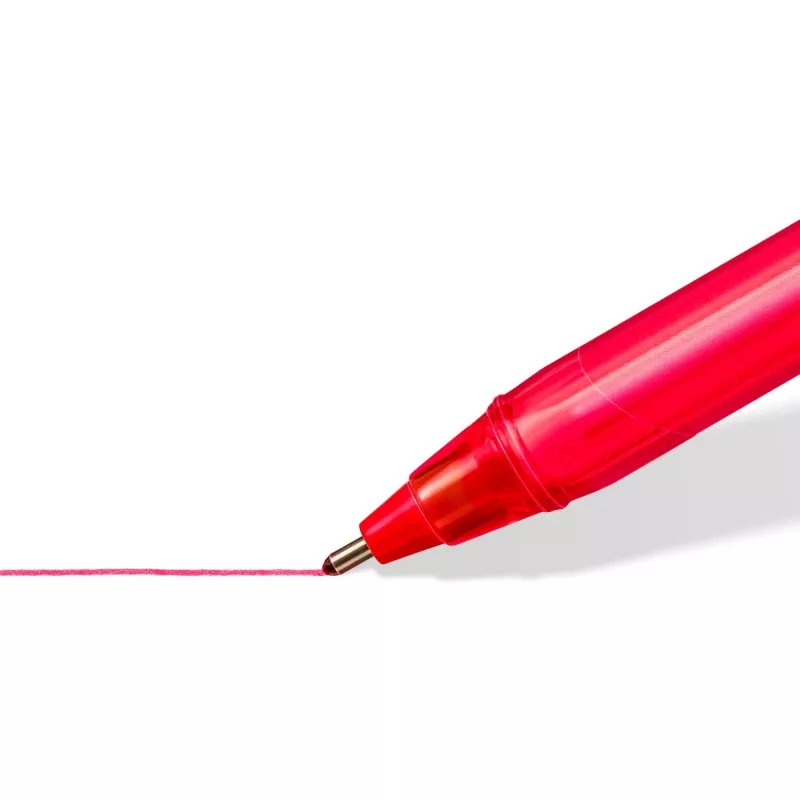 Lodīšu pildspalva Staedtler 4320MC10E1, trīsstūrveida korpuss, dažādas tintes krāsas, 10 gab. iepakojumā