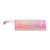 Vadu spēļu tastatūra Onikuma G69 — rozā, USB savienojums, pilna izmēra izkārtojums