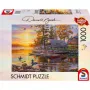 1000 gab. puzle schmidt spiele Darrell Bush Boathouse ar kanoe laivām, 1000 gab.