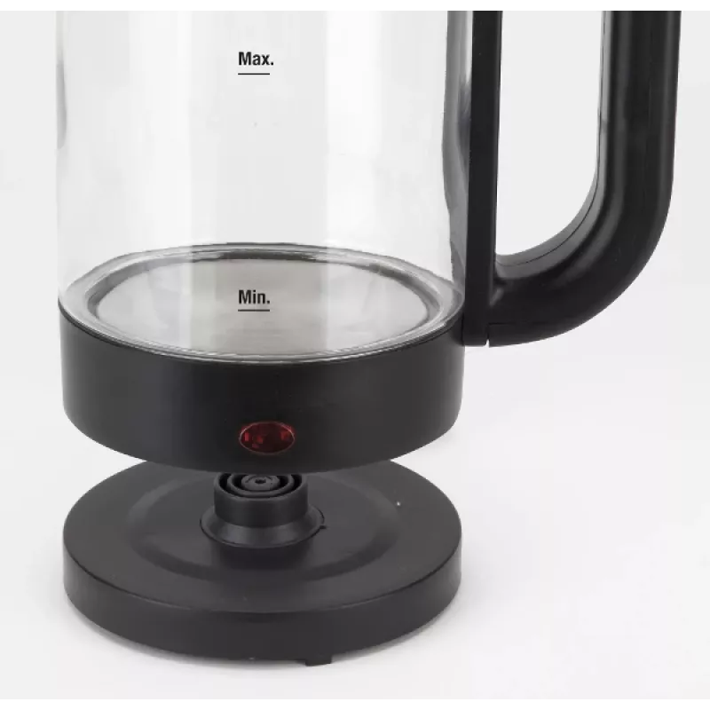 Elektriskā tējkanna JATA 1,2 L 1500 W melna, caurspīdīga