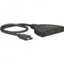 HDMI-Umschaltbox 3 to 1 (4K @ 60Hz), HDMI pārslēdzējs (melns, 55 cm kabelis)