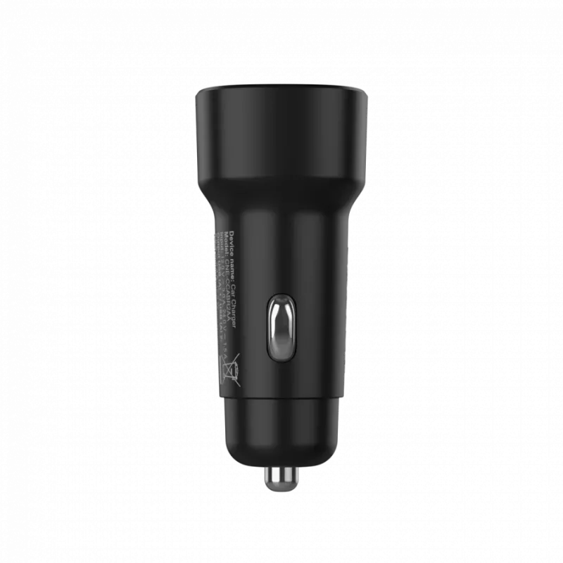 CANYON autolādētājs OnDrive 24 24W 2xUSB-A Melns