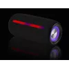 Pārnēsājams stereo skaļrunis TRACER Stripe Melns — 10 W RMS, Bluetooth/vadu, USB-A un USB-C, MicroSD, iebūvēts akumulators (līdz 5 h)