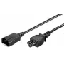 Microconnect PE080618 strāvas kabelis melns 1,8 m C14 savienotājs C5 savienotājs