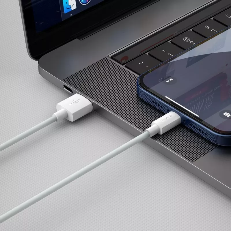 Baseus TZCALZJ-02 mobilā tālruņa kabelis Balts 1,5 m USB A Lightning