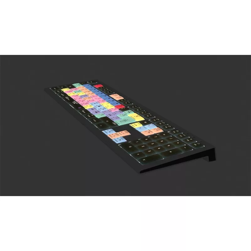Logickeyboard Adobe Premiere Pro CC Astra 2 tastatūra universāla USB QWERTZ vācu pelēka