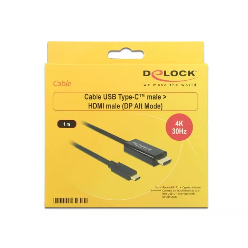 Video kabeļa adapteris USB Type-C HDMI DeLOCK 85258