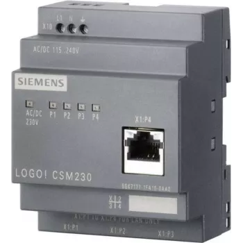 Siemens LOGO CSM12/24 - Pelēks - 0,1 Gbit/s - Vadu - 10/100Base-T(X) - 12 - 24 V - 190 g (6GK7177-1MA20-0AA0)