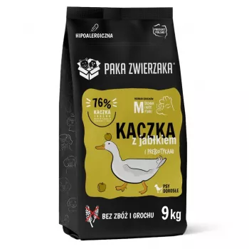 PAKA ZWIERZAKA Pīle ar ābolu M - sausā suņu barība - 9kg