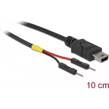 USB kabelis DeLOCK 85412 Mini-USB B Melns 0,1m