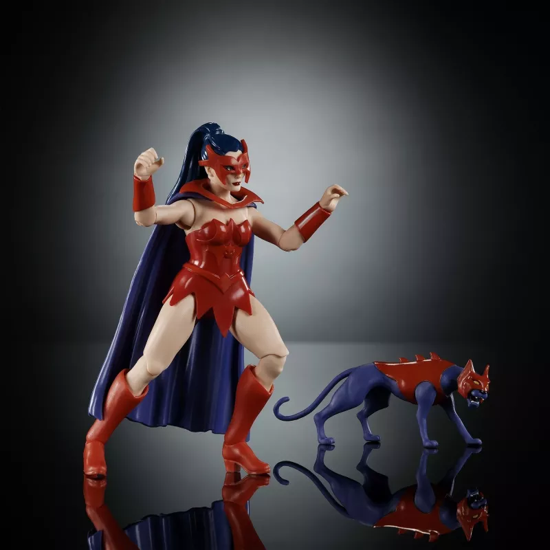 Rīcības figūra MATTEL MotU Origins Catra 5,5 collas - kolekcionējama kustīga figūra