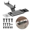 Maclean zemgalda tastatūras turētājs, regulējams, maks. 5 kg, melns, MC-156 B