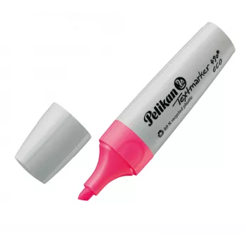 Marker Pelikan Textmarker 490 eco 4 gab. slīps uzgalis zaļš oranžs rozā dzeltens