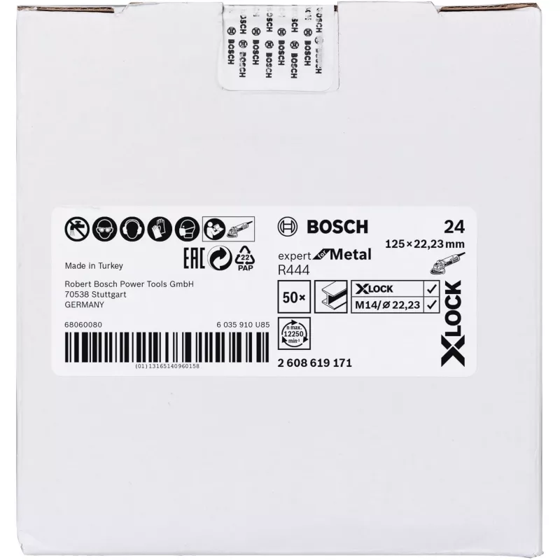Bosch 2 608 619 171 rotējošā instrumenta slīpēšanas/slīpēšanas piederums Tērauds Slīpēšanas disks
