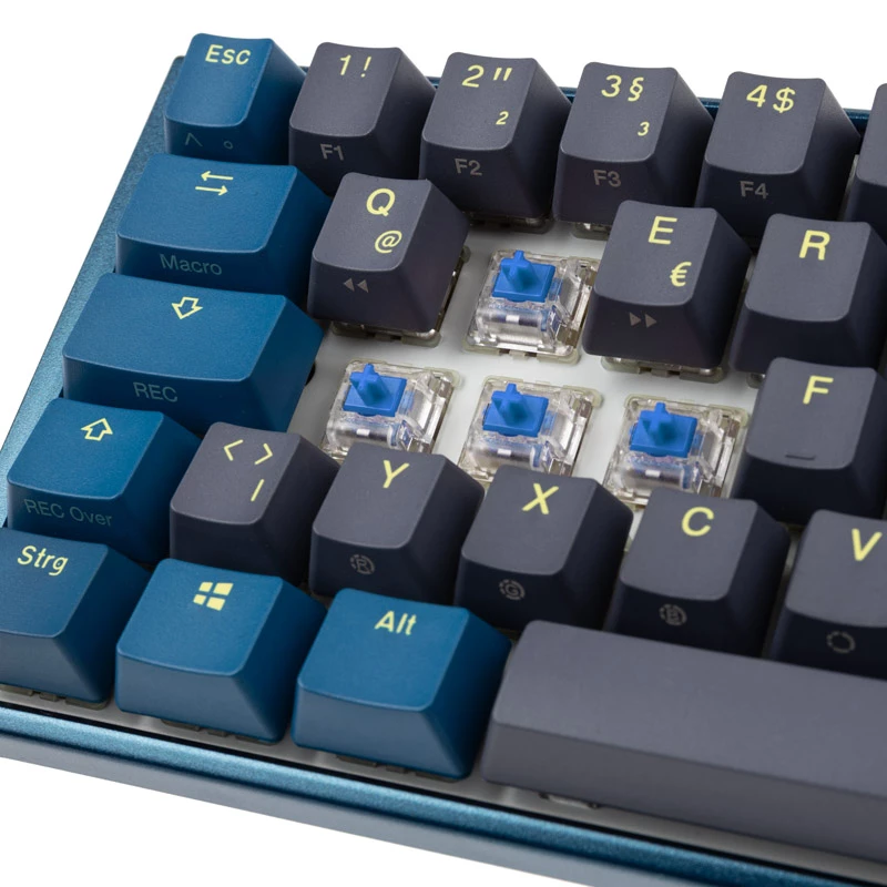 Ducky One 3 SF DayBreak klaviatūra spēlēm USB vācu melna zila