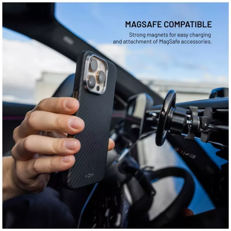 Aizsargājoša uzmava FIXED MagVelar Apple iPhone 17 Pro, melna