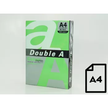 Krāsains papīrs Double A, 80g, A4, 500 loksnes, Papagailis