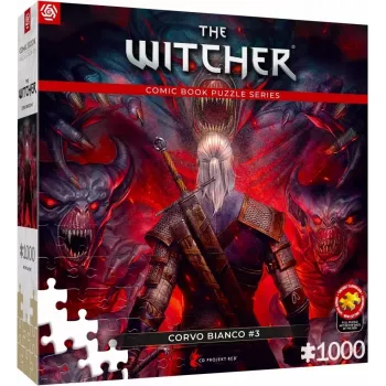 Good Loot Comic Book Puzzle: The Witcher (Wiedźmin) Corvo Balts, 1000 gab.