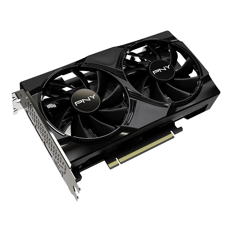 Grafikas karte PNY GeForce RTX 5050 — 8 GB GDDR6, 2317 MHz, 128 bitu, PCIe x8 5.0, dubultā ventilatora dzesēšana