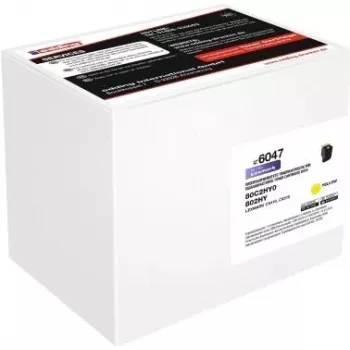 EDD-6047 dzeltenais tonera kārtridžs, aizstāj Lexmark 80C2HY0 - Saderīgs - Tonera bloks