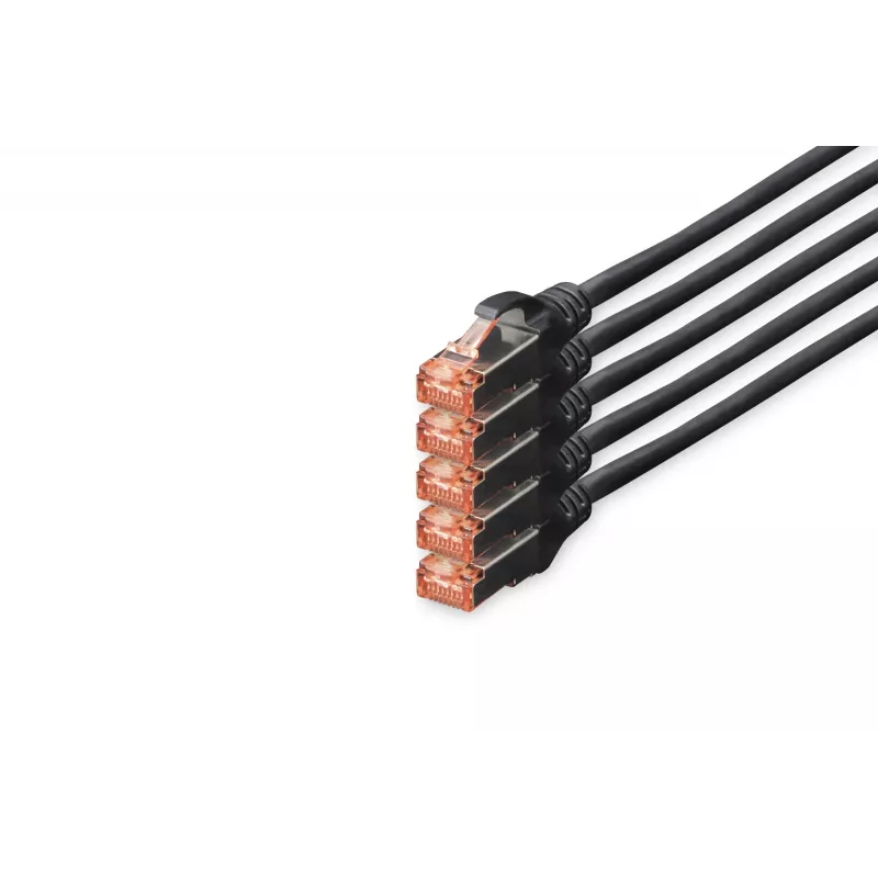 Tīkla kabelis Digitus CAT 6 S/FTP RJ-45 10 m melns
