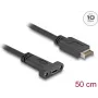 DeLOCK USB kabelis USB Type-E Key A 20 kontaktu vīrišķais savienotājs uz USB Type-C sievišķo savienotāju 50 cm