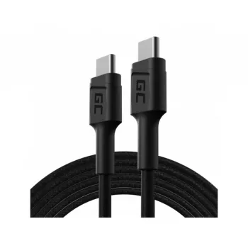 Green Cell KABGC30 USB kabelis USB 2.0 1.2 m USB C Melns