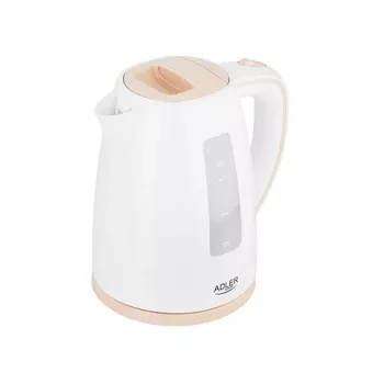 Elektriskā tējkanna Adler AD 1264 1,7 L 2200 W Lazdu riekstu un balta