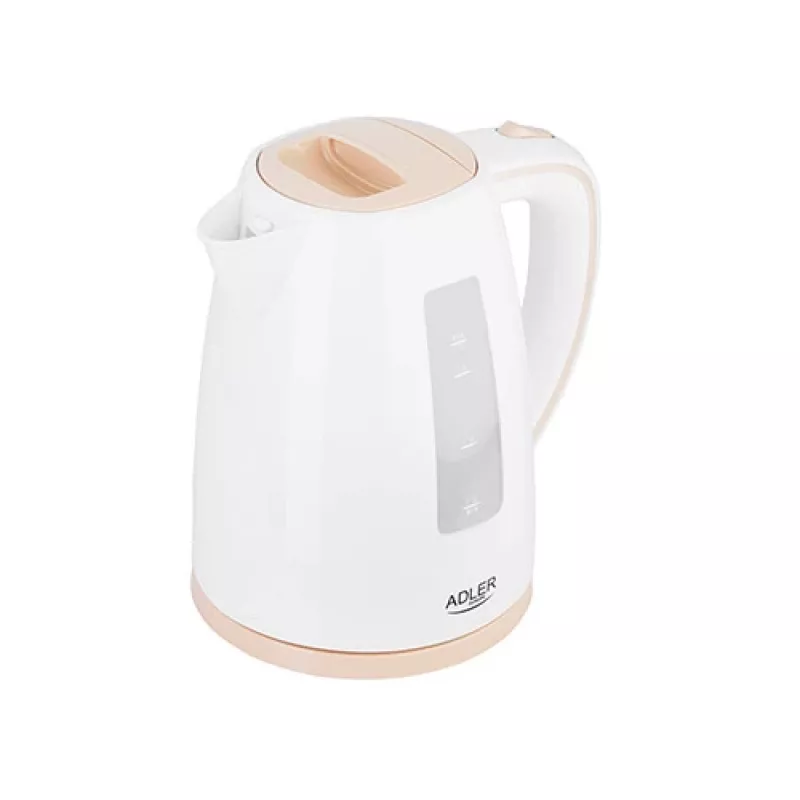 Elektriskā tējkanna Adler AD 1264 1,7 L 2200 W Lazdu riekstu un balta