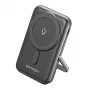 Ārējais akumulators Vention 10000mAh Magnetic Wireless 20W, 1×USB-C, bezvadu uzlāde, melns