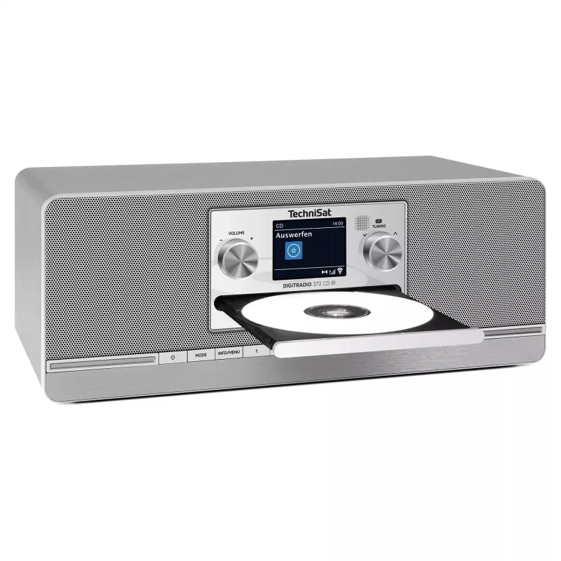TechniSat DIGITRADIO 372 CD IR interneta analogā un digitālā antracīta, sudraba