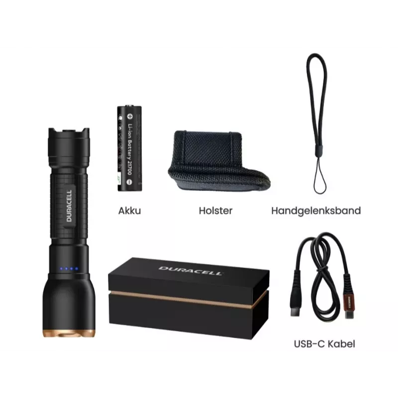 Duracell DF1500R dāvanu kastes lukturītis melns