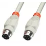 Lindy PS/2 1.0m PS/2 kabelis 1 m pelēks