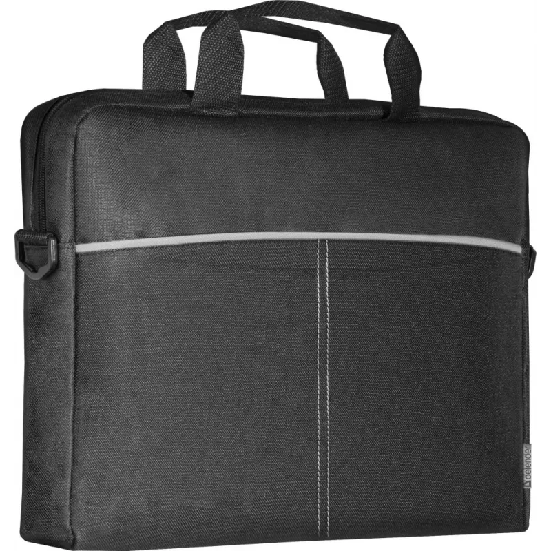 Klēpjdatora soma DEFENDER Lite 39,6 cm (15,6 collas) Melna/Pelēka, poliesteris, rāvējslēdzējs, rokturis, noņemama plecu siksna