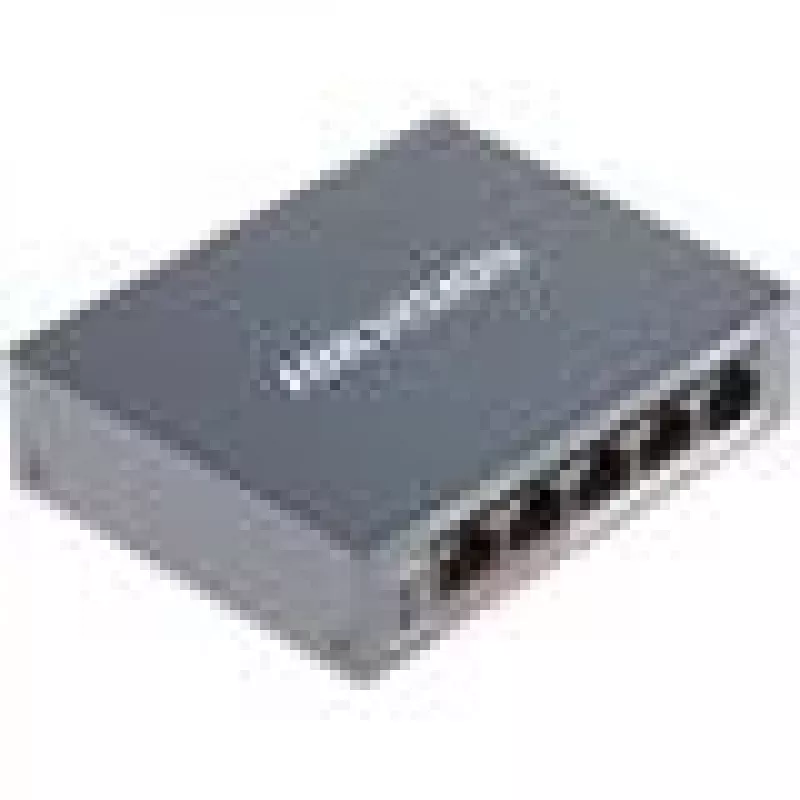Hikvision DS-3E0105P-E/M(B) tīkla komutators L2 Fast Ethernet (10/100) Power over Ethernet (PoE) pelēks
