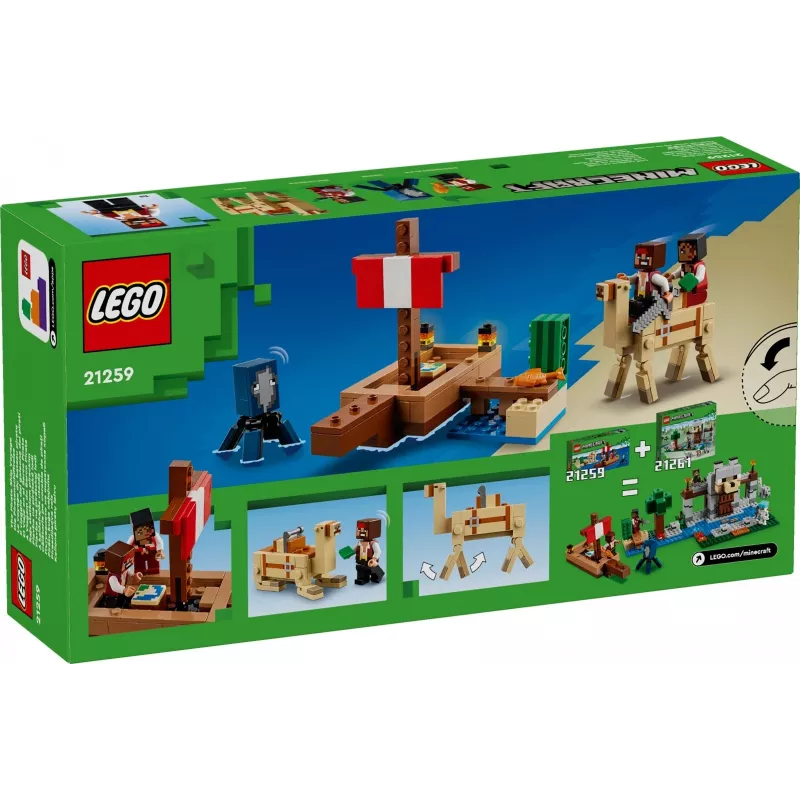 LEGO MINECRAFT 21259 Pirātu kuģa ceļojums