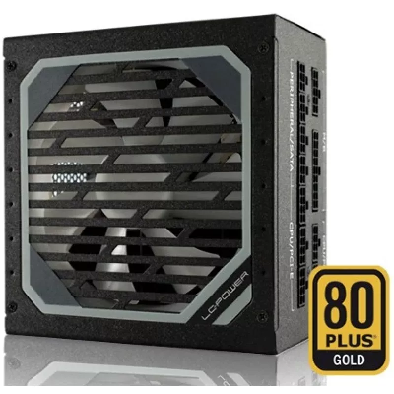 LC Power Super Silent Modular Series LC6550M V2,31 - Barošanas bloks (iekšējais) - ATX12V 2,3 - EPS12V - 80 PLUS Gold - Maiņstrāva 110-240 V - 550 vati - aktīva PFC - Vesera melns (L