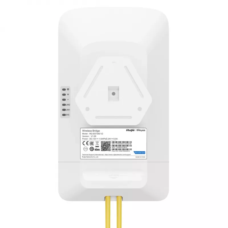 Bezvadu piekļuves punkts RUIJIE RG-EST350 V2 5 GHz 802.11ac, 867 Mbps, 2x RJ-45, PoE, IP54