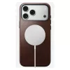Mobilā tālruņa maciņš Nomad Traditional Leather Case priekš iPhone 17 Pro Max, āda/alumīnijs/mikrošķiedra, der 6.9 collu (Brūns)