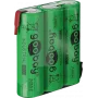 Goobay 3x AA (Mignon) - 2100 mAh, zaļa - lodēšanas uzgalis (Z), niķeļa-metāla hidrīda akumulators (NiMH), 3,6 V (55652)