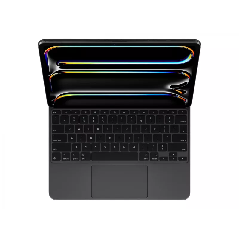 Apple Magic tastatūra iPad Pro 13 collu M4 modelim, ASV angļu valoda, melns, bezvadu skārienpaliktnis