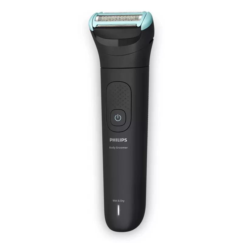 Ķermeņa trimmeris Philips 5000 series BG5480/15 — folijas skuveklis, bezvada litija baterija, mitrai un sausai lietošanai, melns