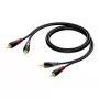 RCA/Cinch audio kabelis Procab KPCL078 2x vīrišķais, 0.5 m