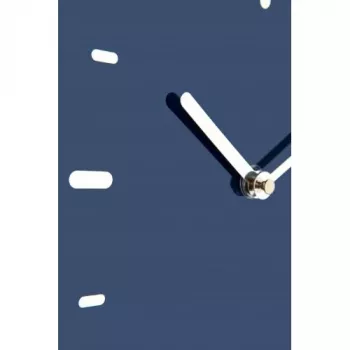NeXtime pulkstenis 3072bl Thumbs up, 40,5x41,5 cm, sienas, zils/sudrabs