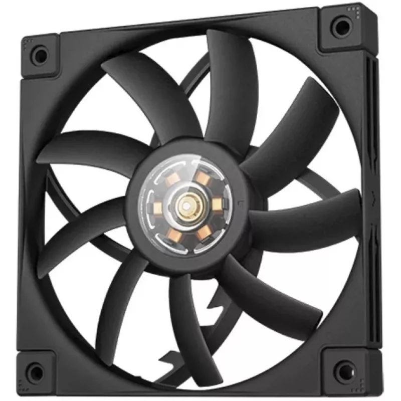 120 mm PWM plāna korpusa ventilators DeepCool FT12 plāns — melns, zema profila dizains, PWM vadība