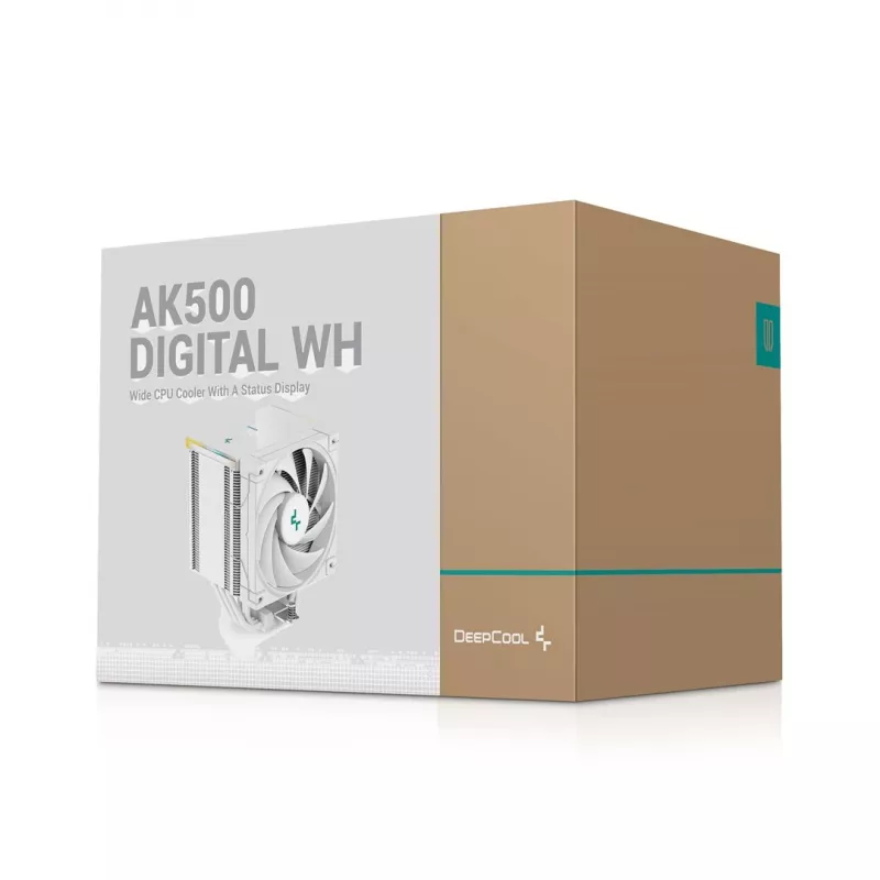 DeepCool AK500 Digital WH Procesora gaisa dzesētājs 12 cm Balts 1 gab.