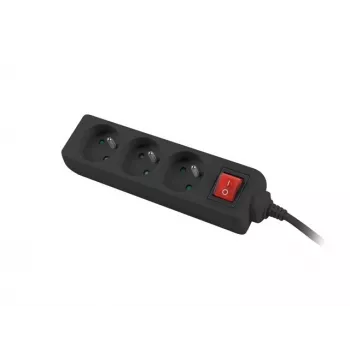 Lanberg PS1-03E-0150-BK pagarinātājs (1,5 m, melns) (PS1-03E-0150-BK)