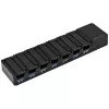 USB 3.1 Gen 1 darbvirsmas centrmezgls SILVERSTONE SST-UC03B-PRO — 7 USB pieslēgvietas